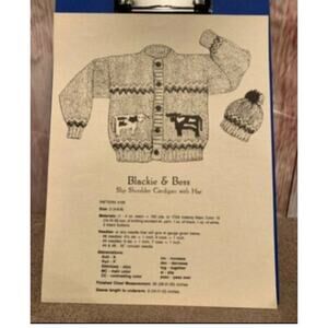 1984 Country's Child Blackie & Bess 106 Slip Shoulder Cardigan Knitting Pattern